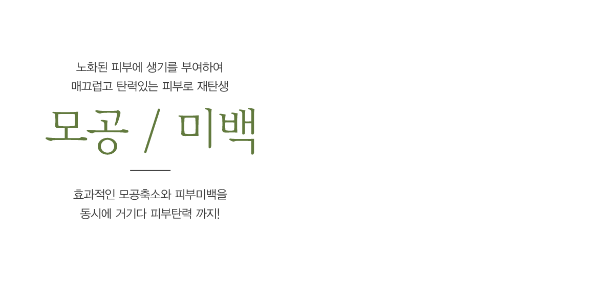 모공/미백